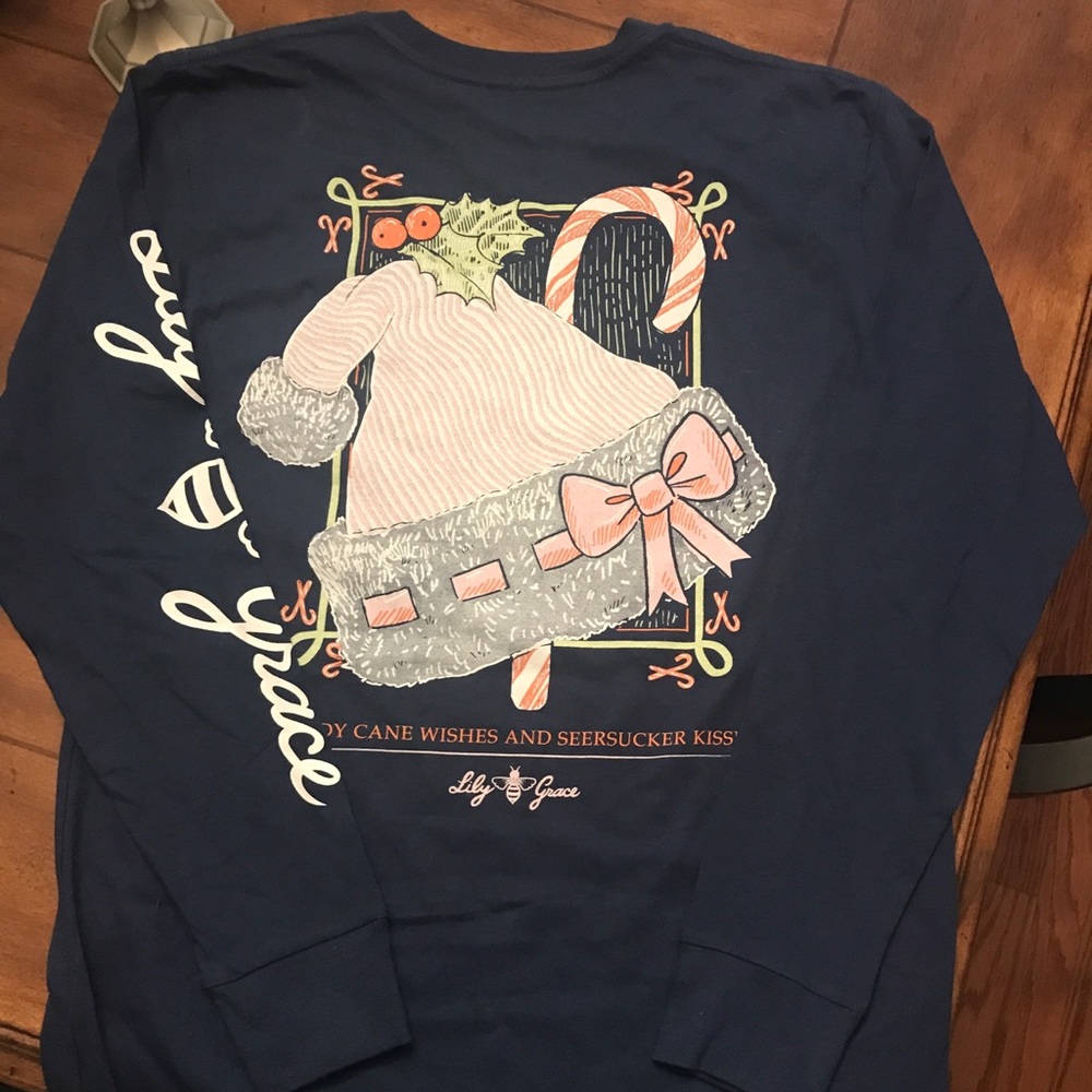 Christmas Lily Grace long-sleeve t-shirt